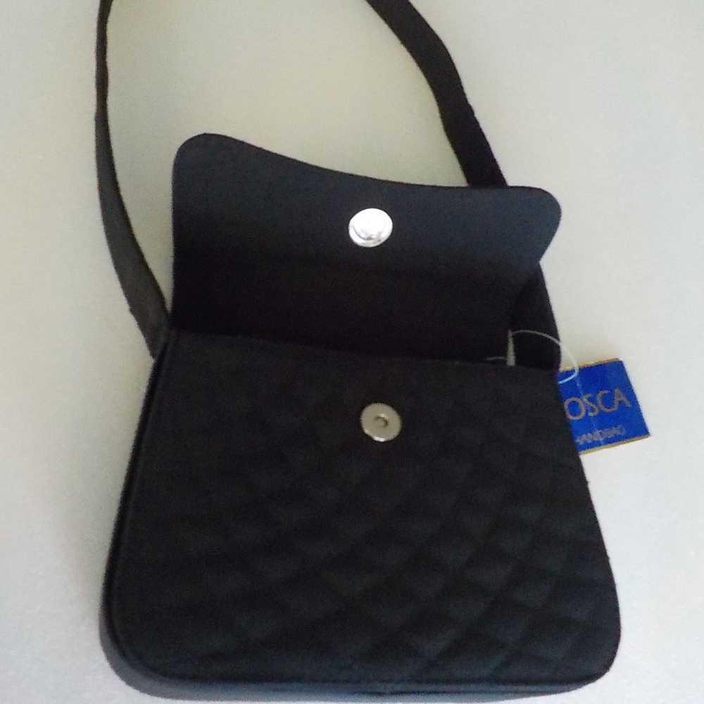 Tosca Black Fabric Shoulder Bag - Picture 5 of 8